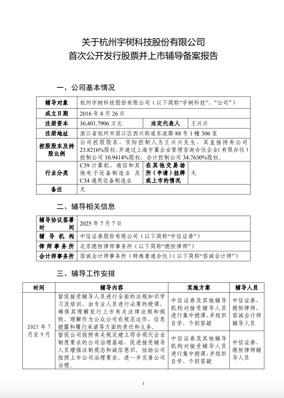 官宣!宇树启动IPO,王兴兴持股35%