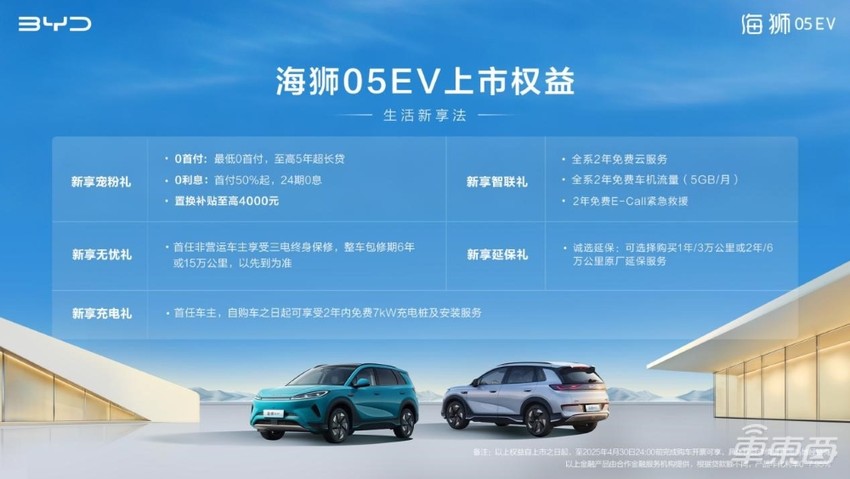 比亚迪海狮05 EV 11.78万起售！全系标配天神之眼C，车载冰箱也有了