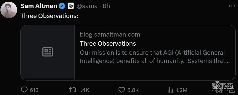 阿尔特曼:花得越多,AI越聪明,AI价格每年暴降90%