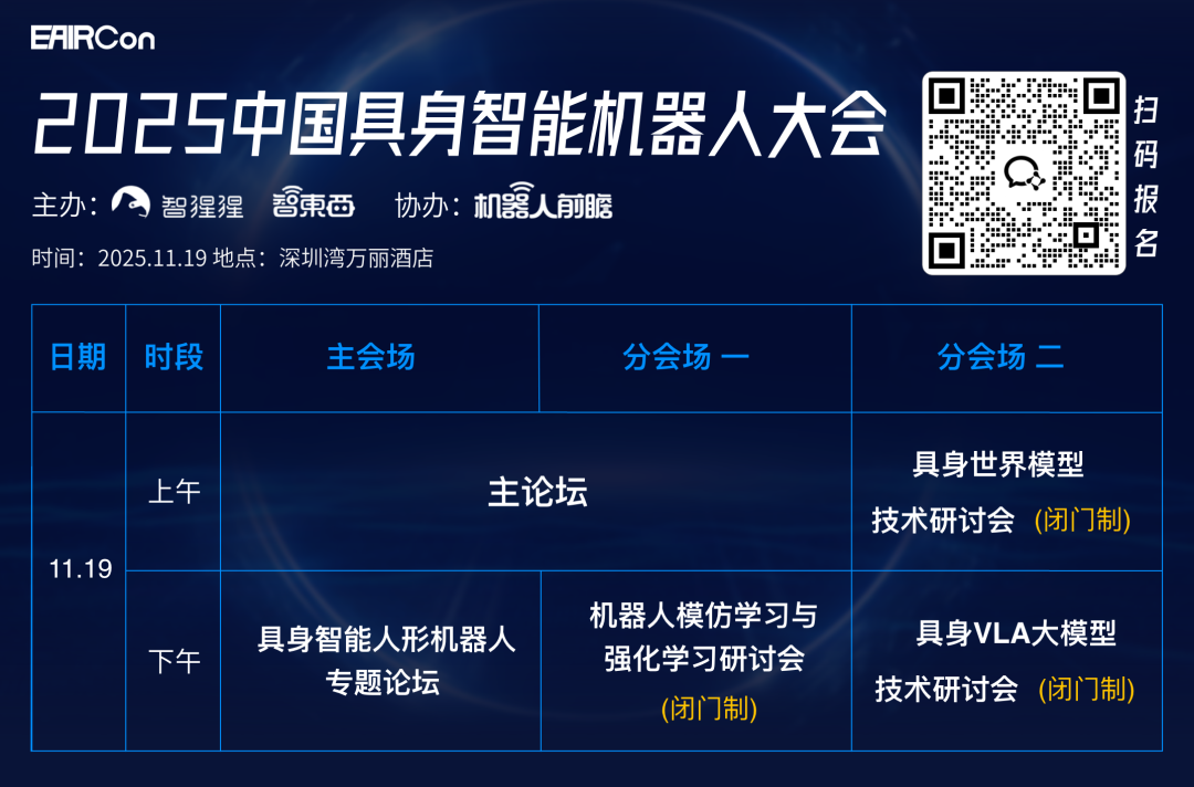 星尘智能与清华系创企来了!具身智能大会最新嘉宾公布,同期VLA大模型研讨会议程出炉
