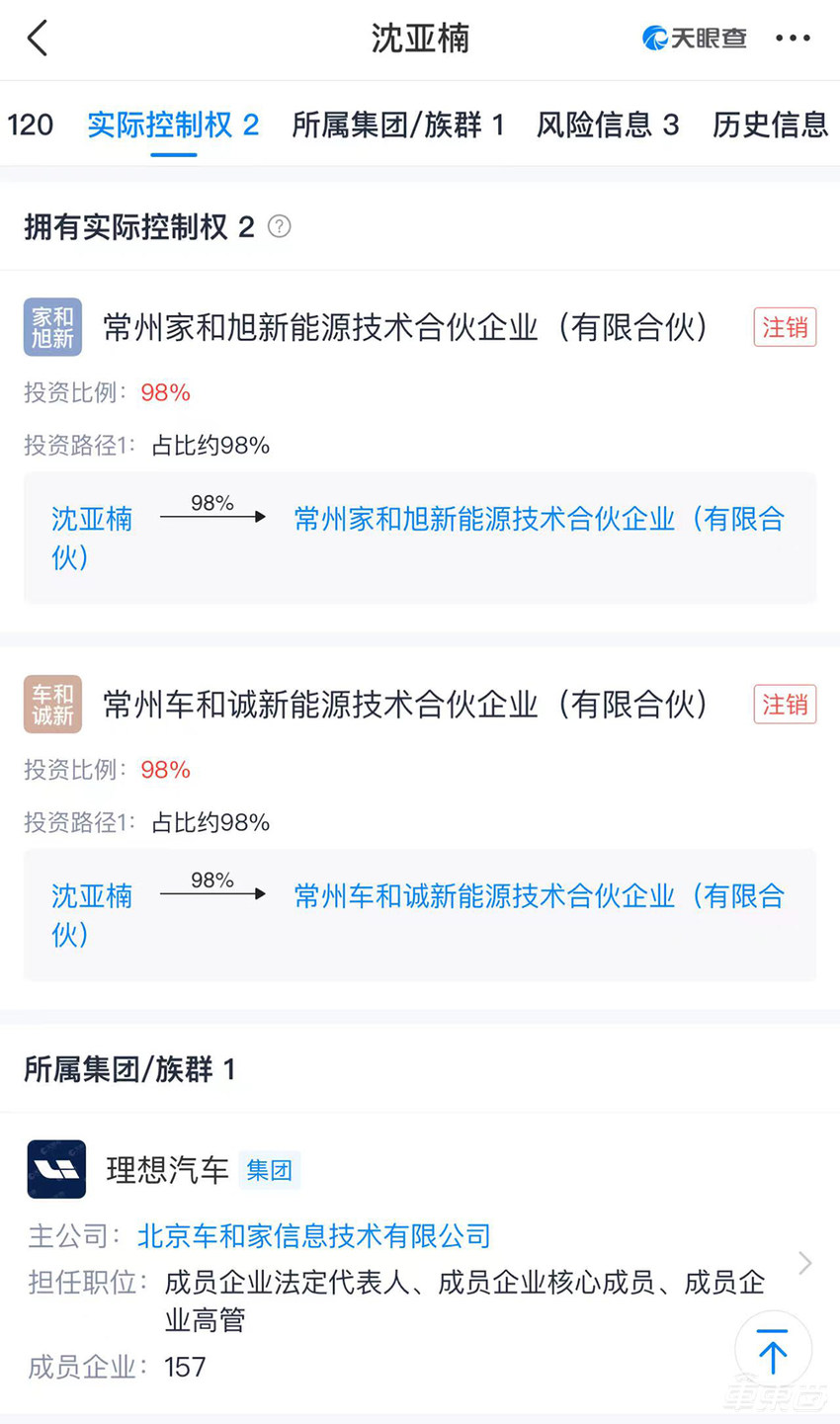 再见理想汽车！沈亚楠正式退股，任二把手8年去年套现1亿