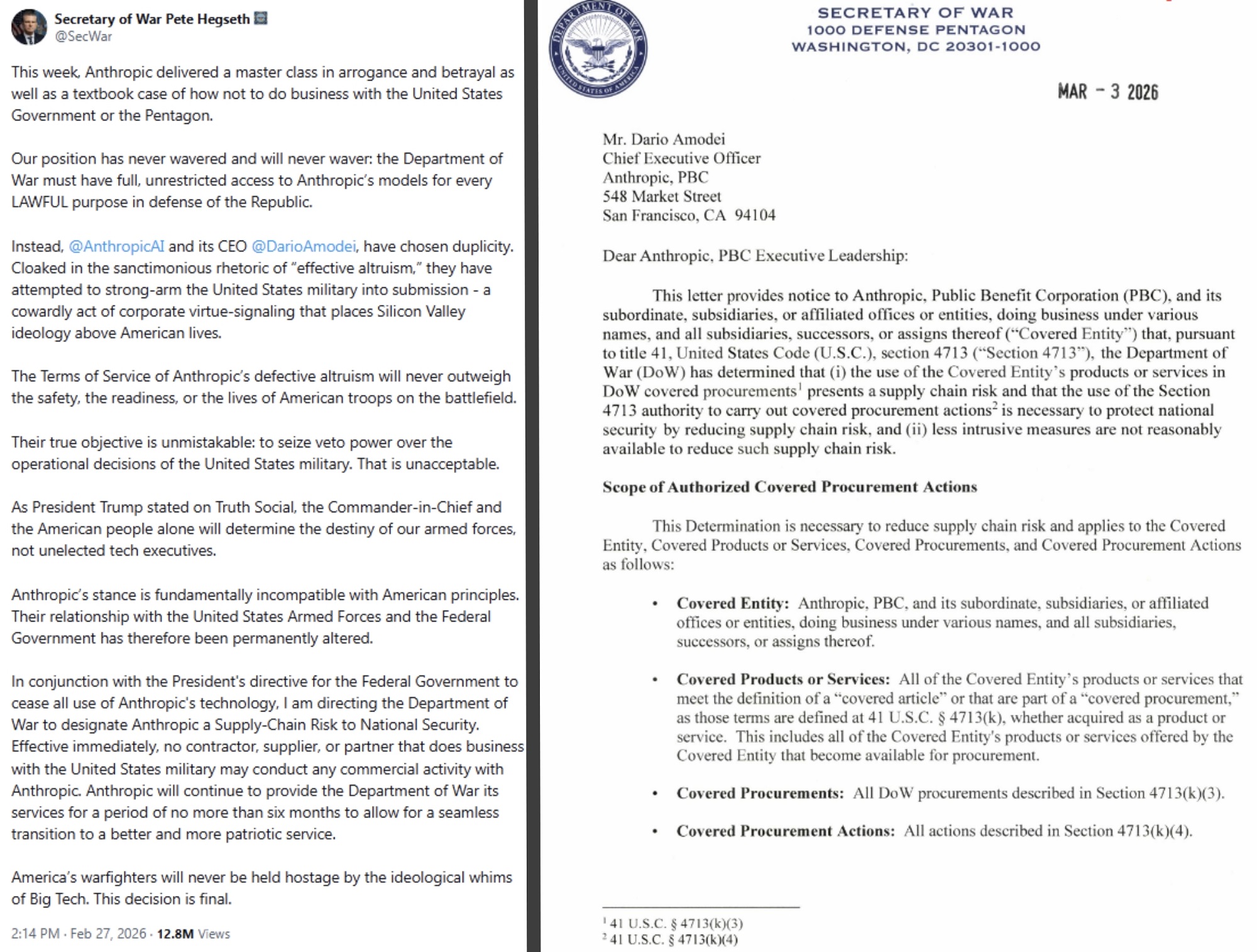 突发!Anthropic起诉美国政府,指控特朗普“越权封杀”