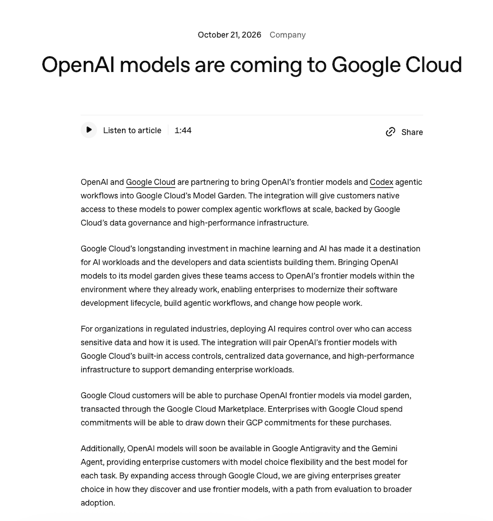 OpenAI被曝买谷歌AI芯片！英伟达数百亿美元投资也没拦住
