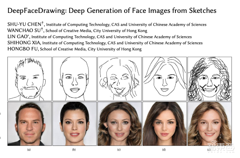 让简笔画生成逼真人脸！中科院发新AI论文，能用于警察破案