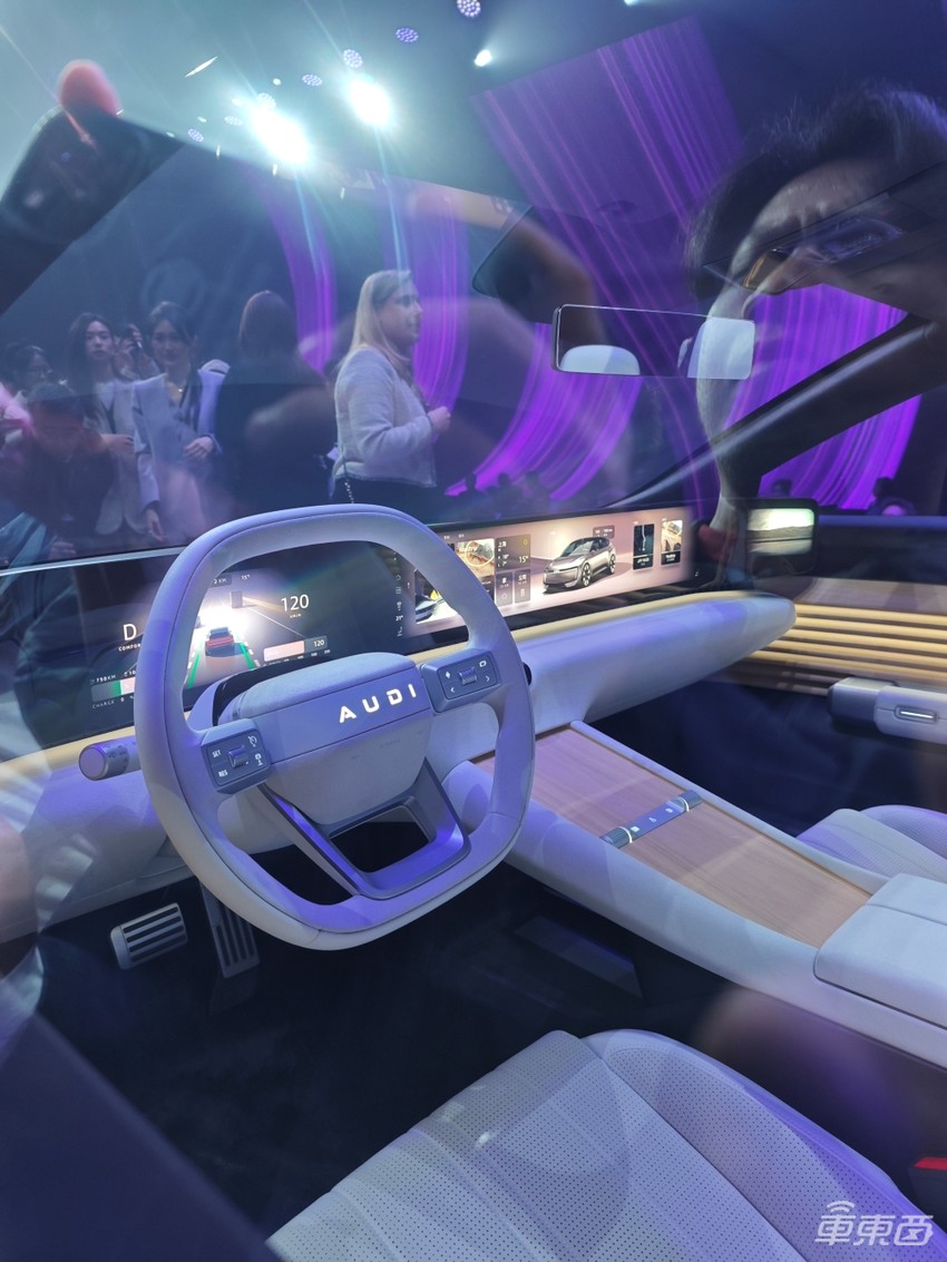 奥迪上汽全新电动品牌AUDI亮相!不挂四环logo,2025年上市