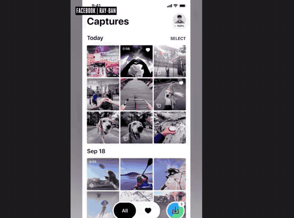 Facebook首发智能眼镜！能打电话拍视频，截胡苹果发布会？