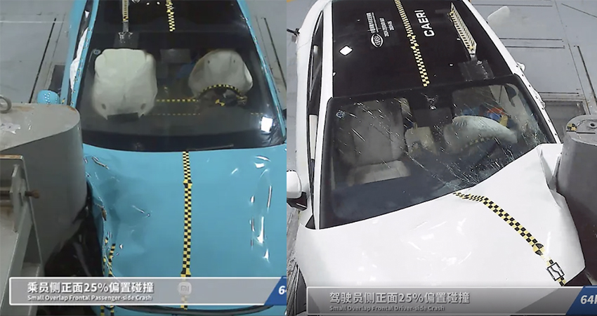 小米SU7和极氪007谁更硬?权威碰撞测试结果出炉
