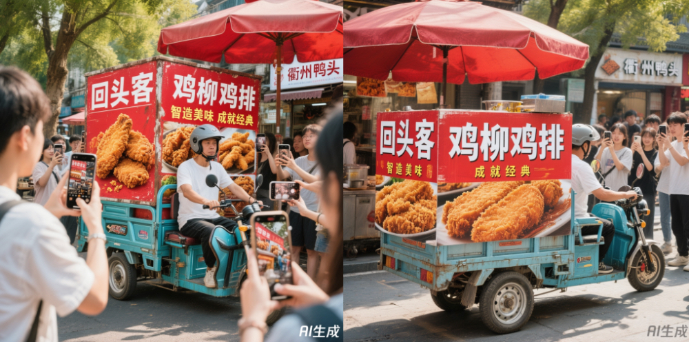 “鸡排哥”的走红名场面,腾讯混元图像都整明白了