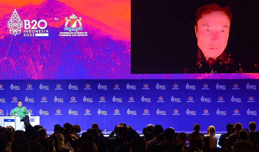 上天入地进网全开花 B20马斯克谈印尼商业王国