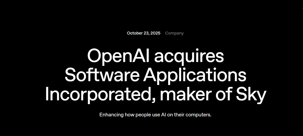 刚刚,OpenAI帮奥特曼投资套现了,又收购一家AI公司,前苹果大佬创立