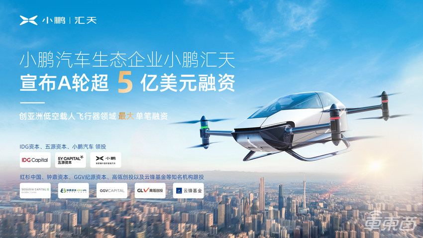 小鹏汽车要上天！飞行汽车公司获32亿投资，已载人飞行1.5万次