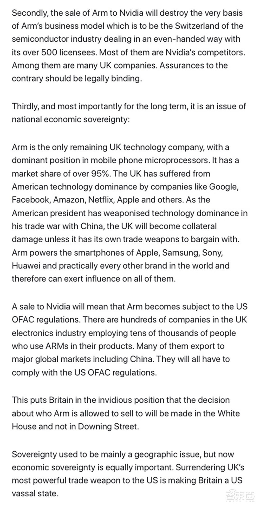 救救Arm!Arm联合创始人致信英国首相,不要卖给美国