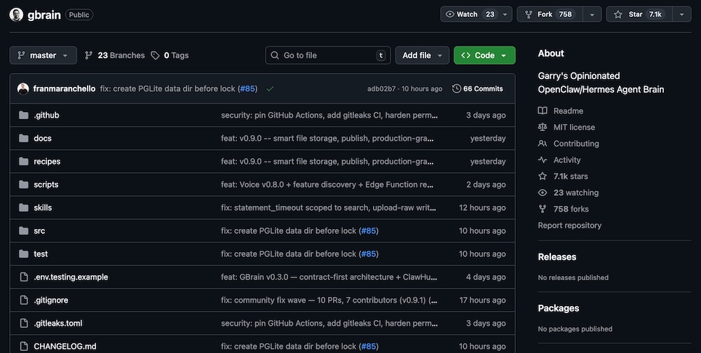 狂揽7.1k Stars!武装你的龙虾和“爱马仕”,YC总裁开源AI记忆外挂