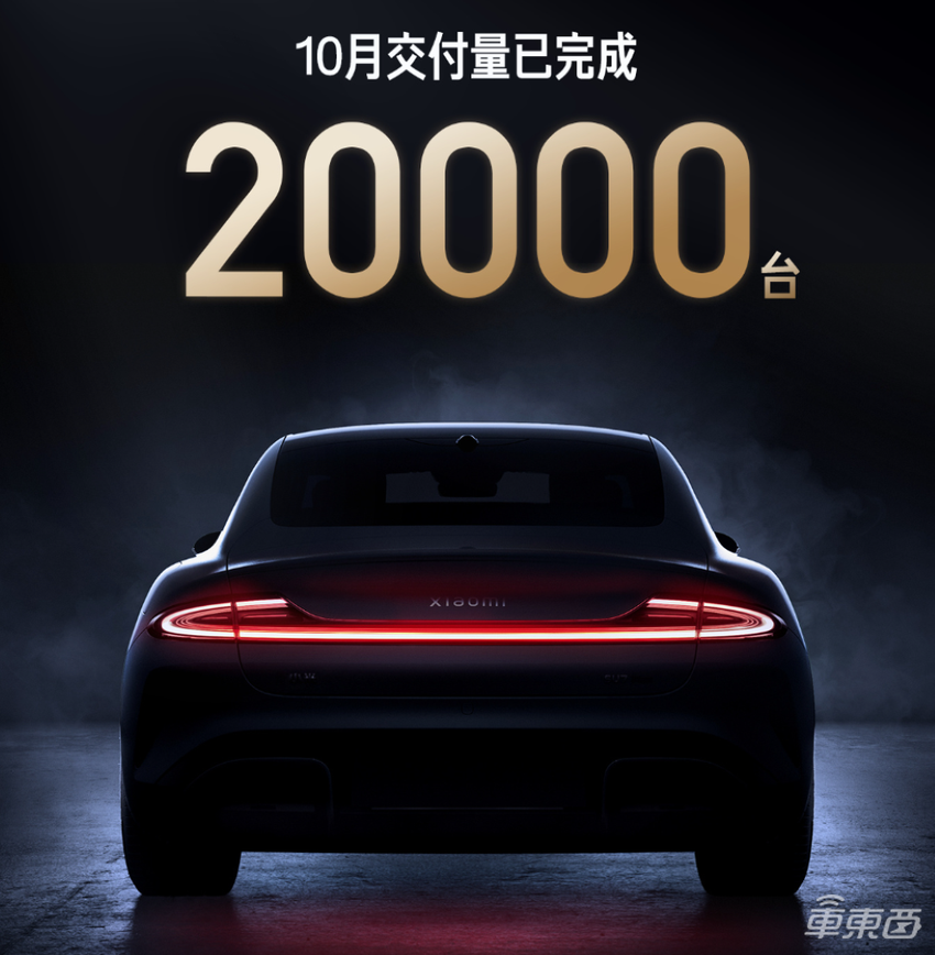 小米提前实现月销2万辆!小鹏周销稳步增长,新势力竞争加剧