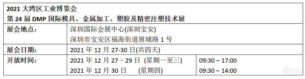 2021DMP大湾区工业博览会将于12月27-30日举行