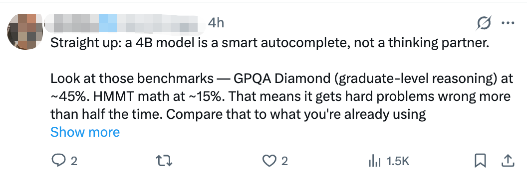 马斯克惊呼太强了！国产0.8B模型开源，网友：已在iPhone上摩拳擦掌