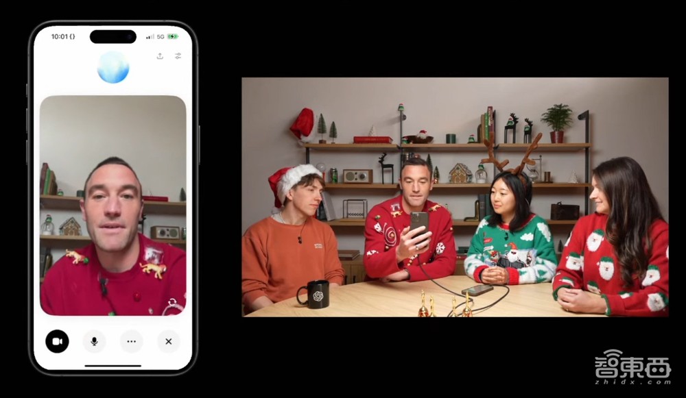 ChatGPT能视频聊天了！OpenAI深夜上新：一键共享屏幕、召唤“圣诞老人”