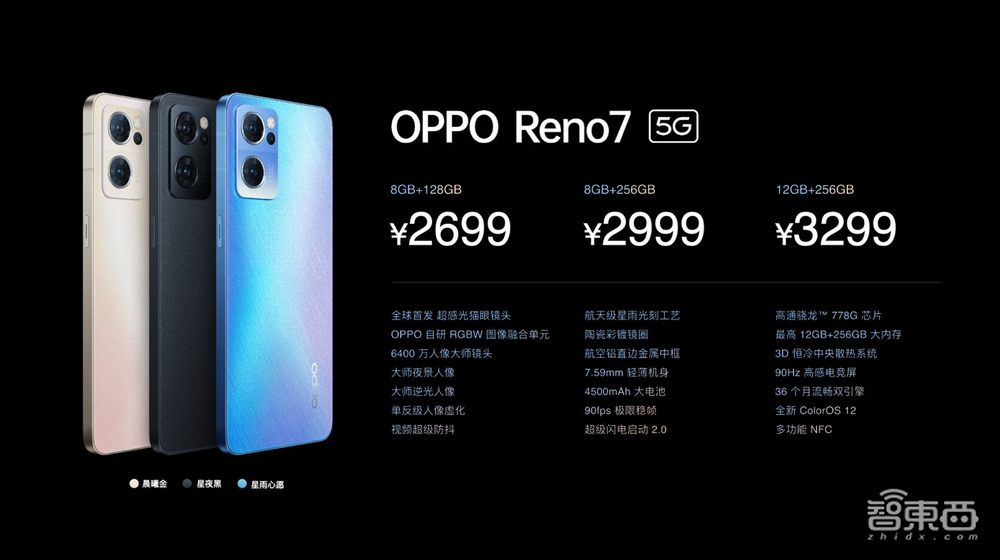手机前置拍照叫板单反?OPPO Reno7首发RGBW传感器IMX709
