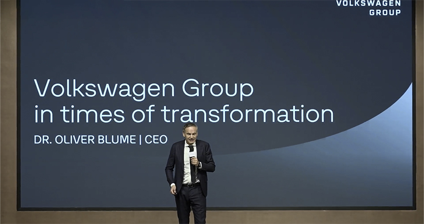 大众集团CEO最新演讲:继续推进组织架构优化,中国定制CEA平台2026年量产