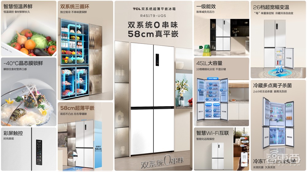 不串味、超薄平嵌,还是“双系统”?冰箱天花板被TCL再次打破