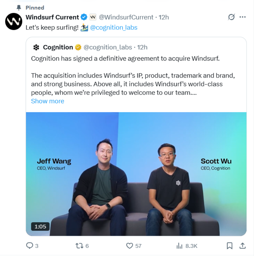 要么接受996,要么拿赔偿走人,Windsurf遗留员工被下最后通牒