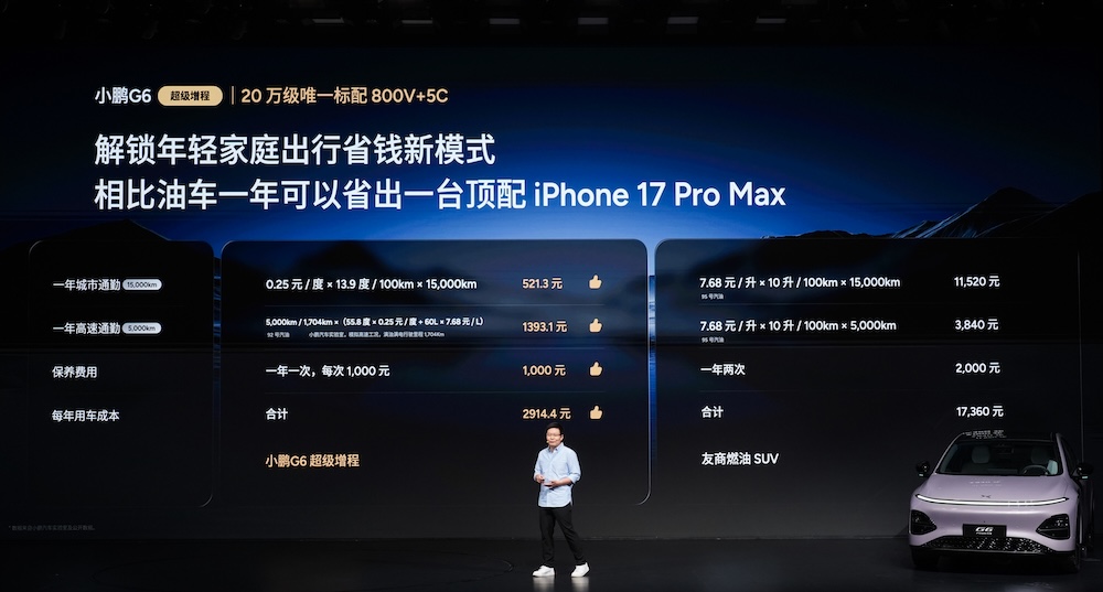 18.68万开卖！小鹏G6增程最远能跑1704公里，下月推送二代VLA