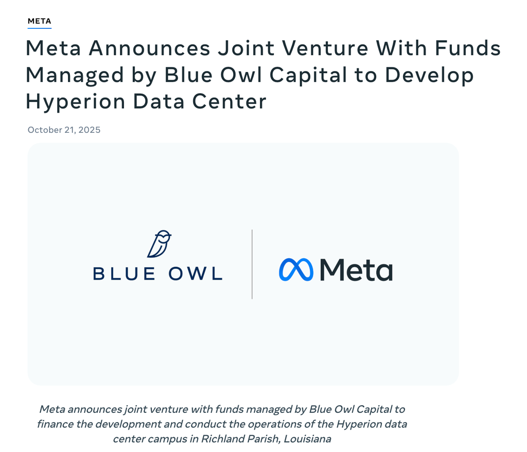 近2000亿！Meta敲定最大规模私募融资，押注AI数据中心