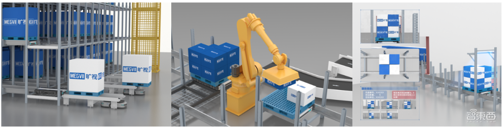 旷视推智能托盘四向车新品!背后“大脑”一口气调度80台车