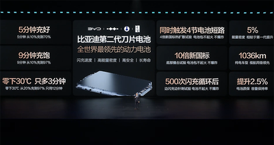 王传福抛技术王炸！二代刀片电池11车齐发，9分钟充满，要狂建两万闪充站