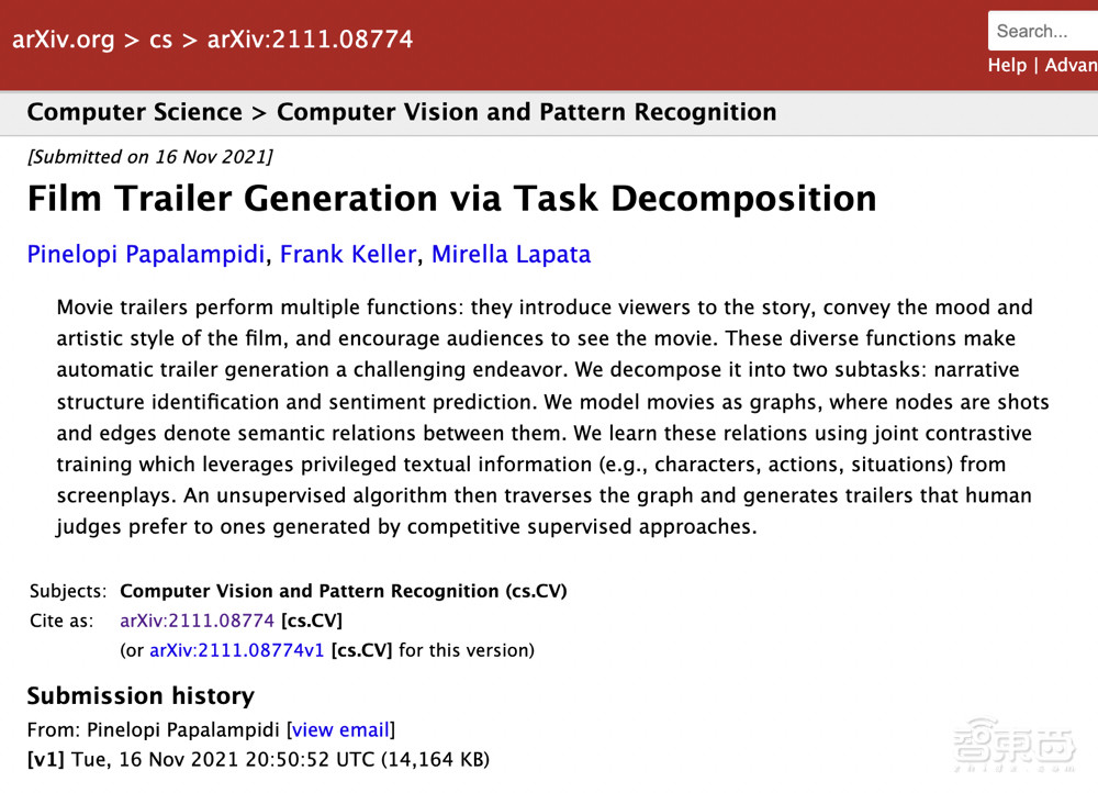 AI剪片新进展!“一心二用”读剧本看影像,让预告片有情绪