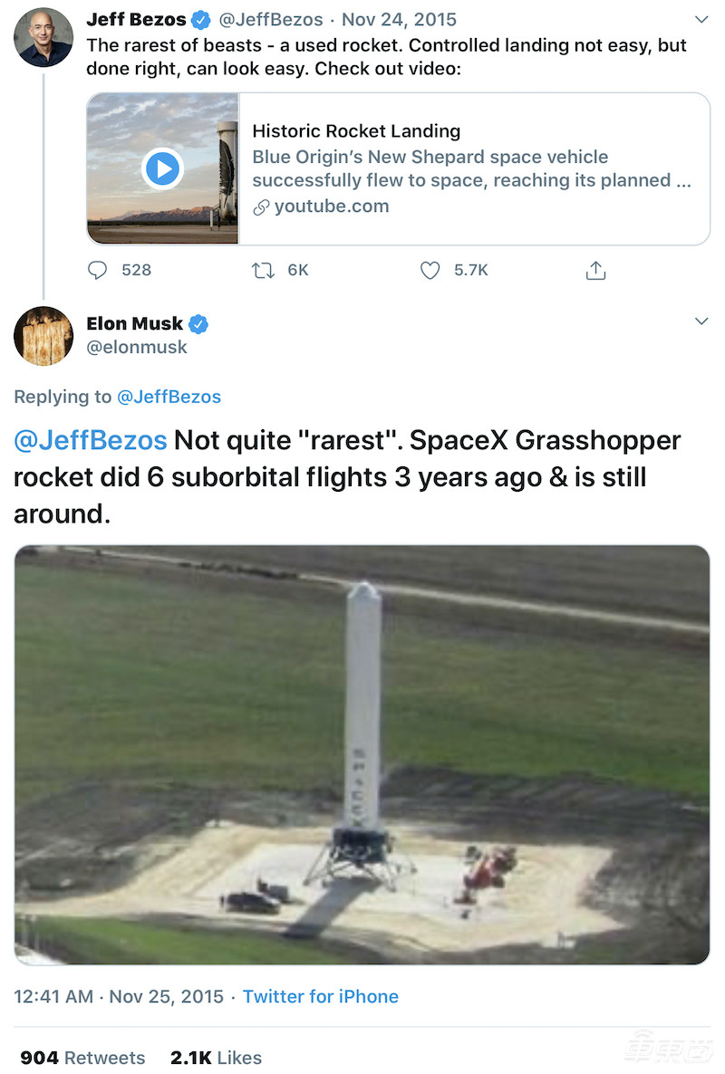 马斯克贝索斯恩仇录:从太空到陆地!