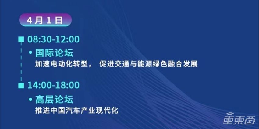 中国电动汽车百人会论坛3月31日开幕，超十场高端论坛共话智能汽车
