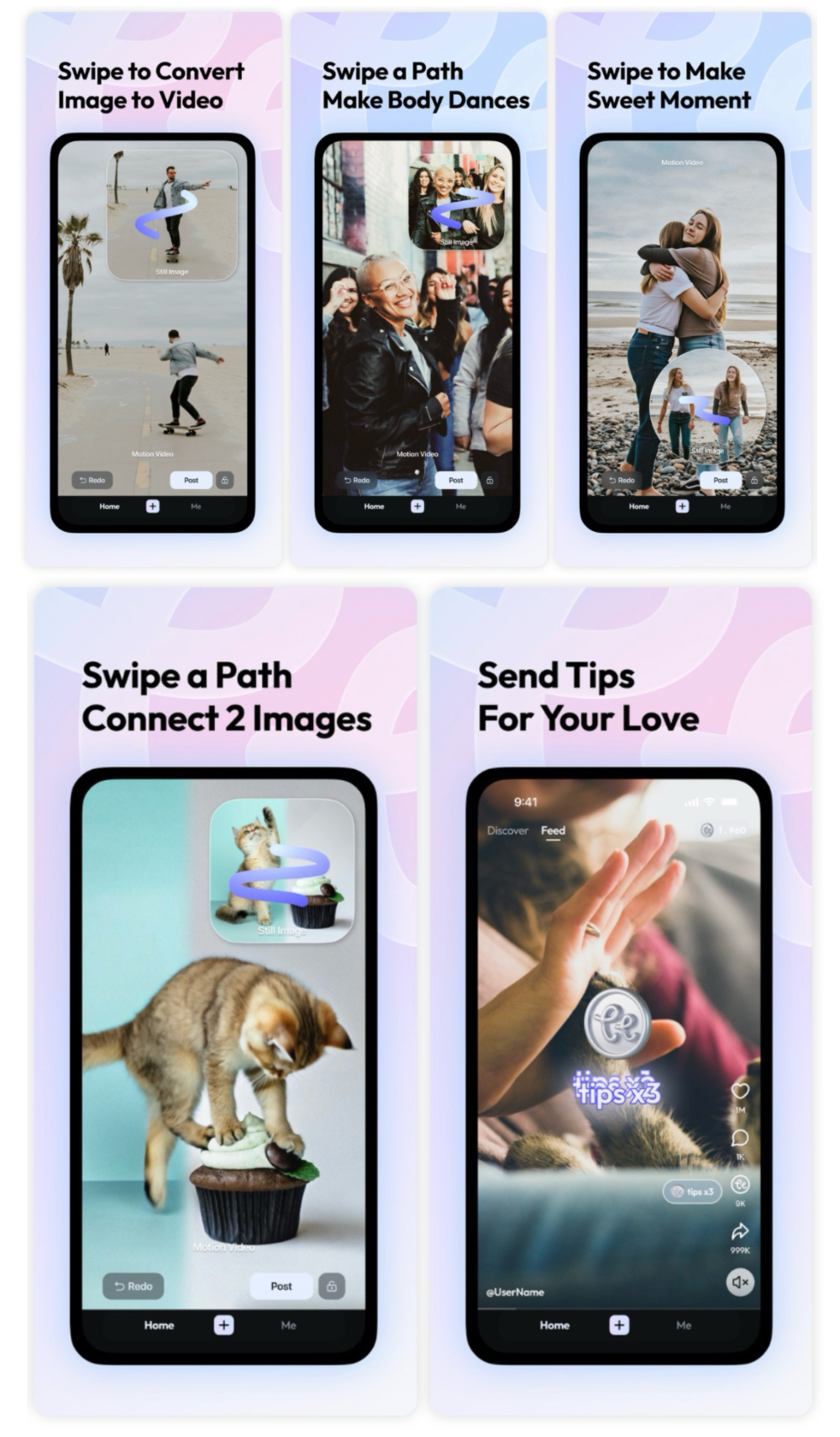 前商汤骨干做出AI视频黑马TipTap，照片一划就动，海外Z世代玩疯了