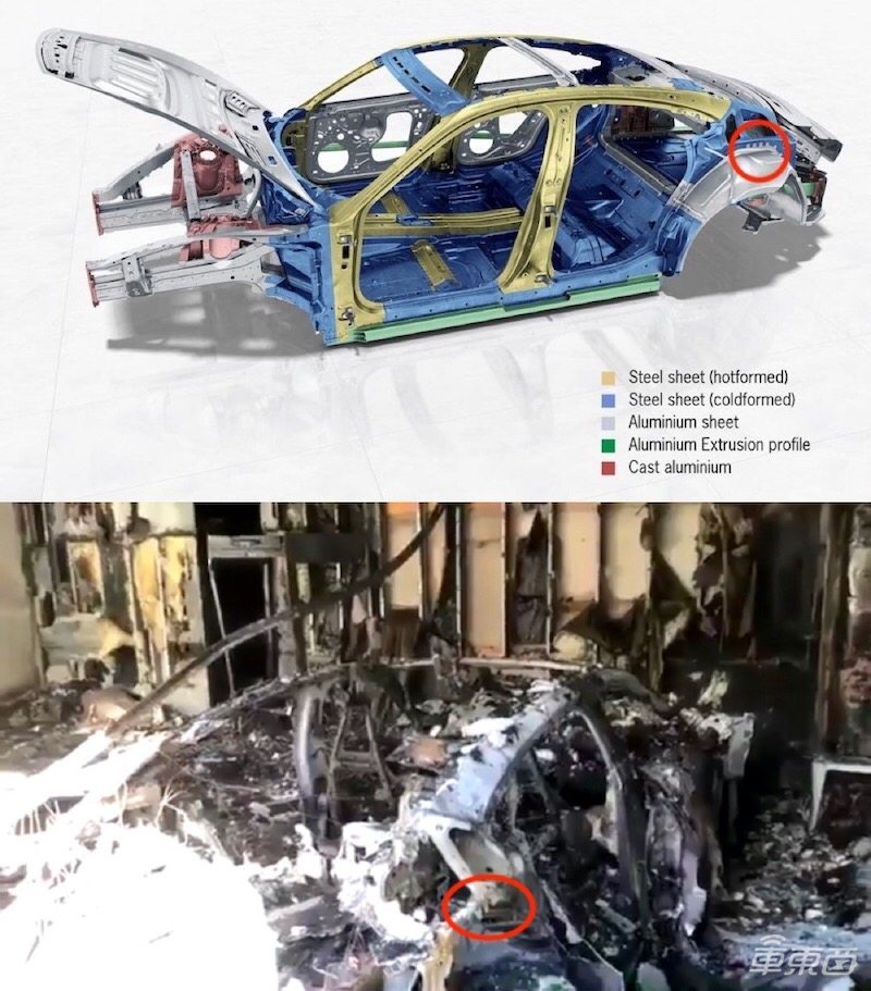 保时捷Taycan在美国起火爆炸:现场一片狼藉,官方已介入调查