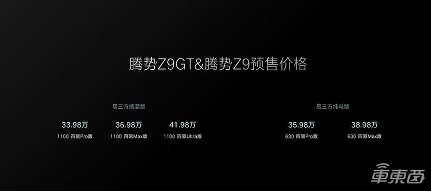 腾势连发两款车，支持后轮转向、无图NOA，整车动力超千匹，33.98万起售