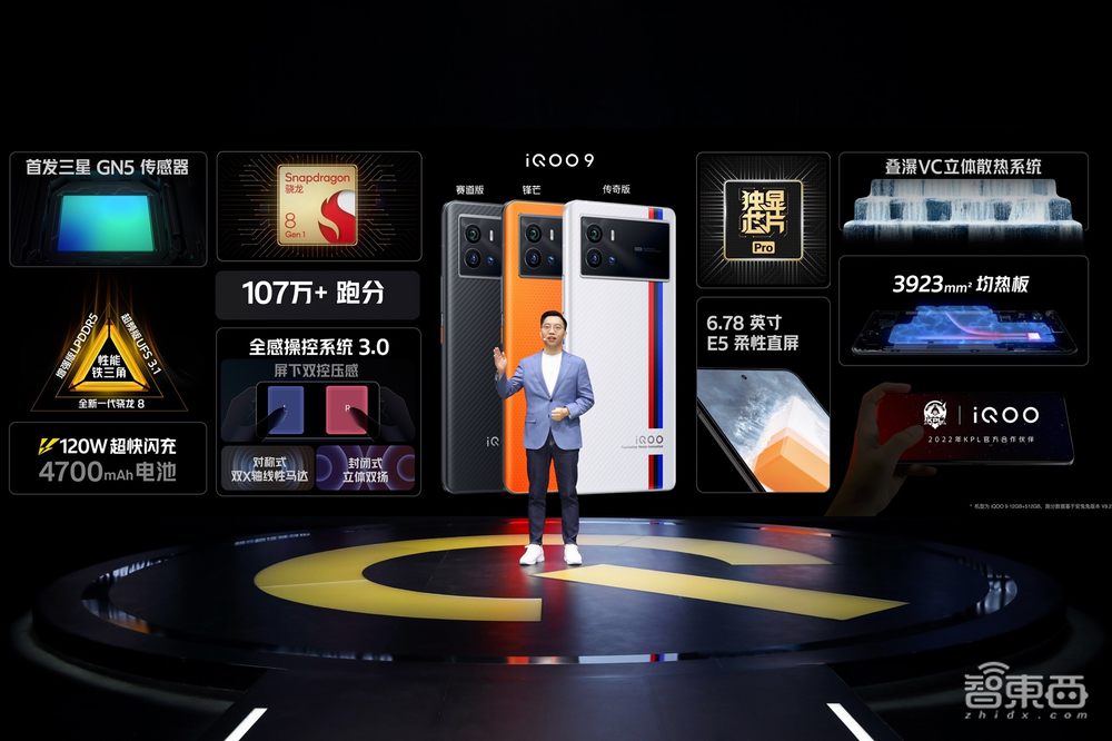 iQOO开年首款骁龙8旗舰发布,首发三星GN5传感器,3999元起