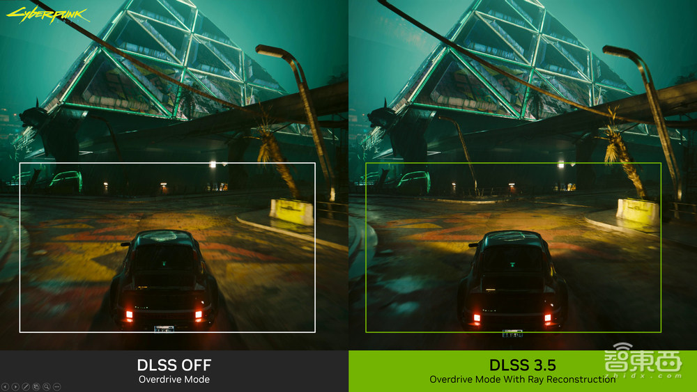 英伟达用AI模型优化光追,DLSS 3.5首发《赛博朋克 2077》,所有RTX显卡都能用