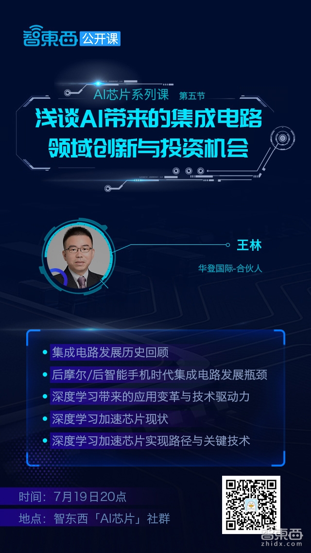 华登国际合伙人王林:AI带来的集成电路领域创新与投资机会 | AI芯片系列课预告