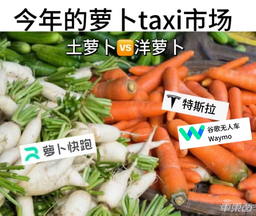 特斯拉Robotaxi对阵萝卜快跑:中美无人驾驶竞赛拉开序幕