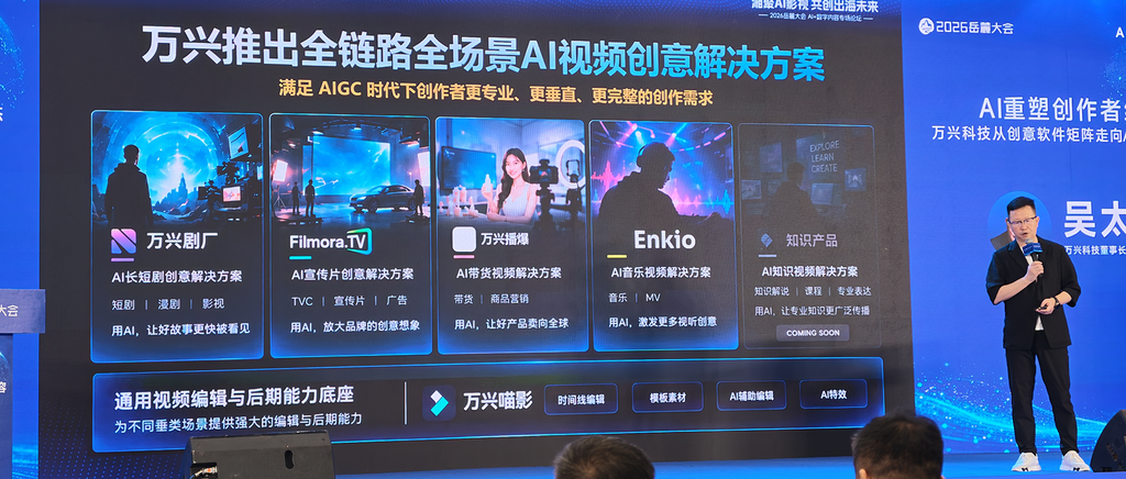 广电湘军+AI发力!万兴科技推出全场景AI视频方案,加速万剧出海