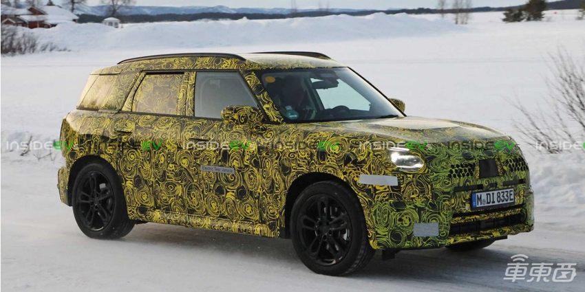 宝马MINI纯电新车谍照首曝!与iX1同平台打造,下半年正式亮相