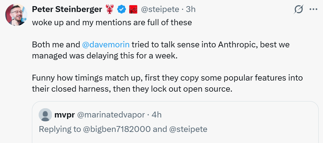 突发!Claude封杀OpenClaw