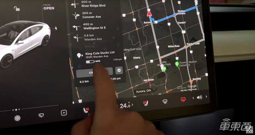 特斯拉手机App新增导航功能，可提升应用便利程度