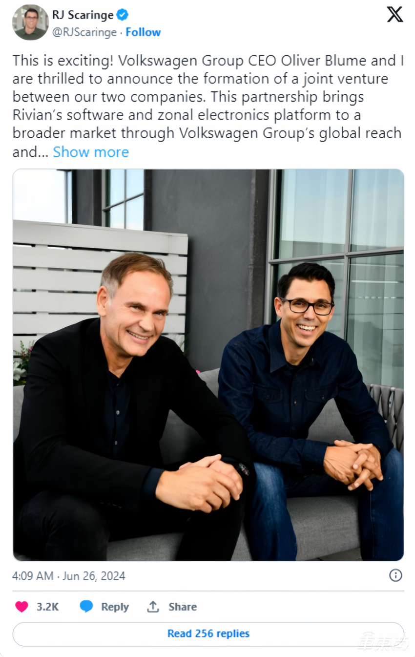 363亿!大众集团再投一家新造车,曾被视为“特斯拉杀手”