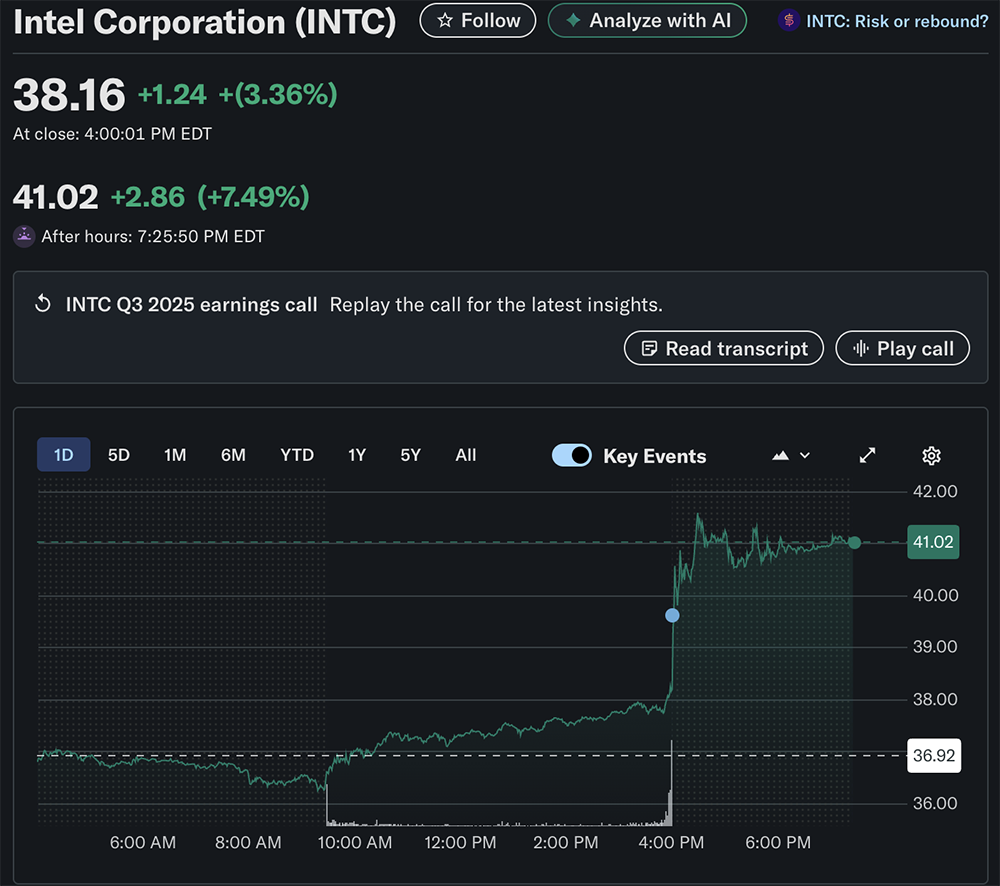 英特尔打破连续亏损!华人CEO扭转局势