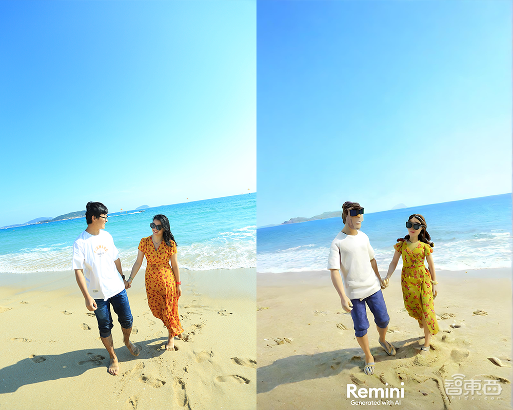 史上最丑AI生图爆火！成了赚钱好生意，Remini玩法解读