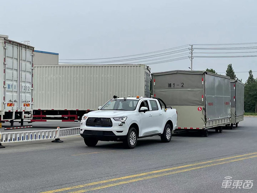 驭势科技无人运输再添新项目!自动驾驶皮卡已在长城工厂运送零部件