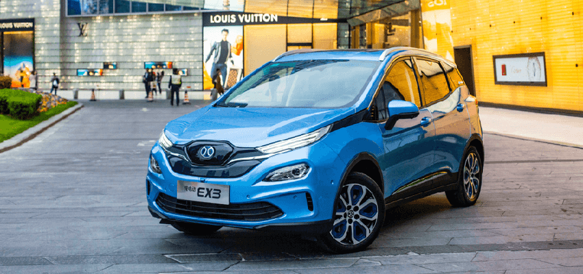 北汽新能源EX3 12.39万起售  NEDC续航501公里配10项ADAS