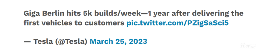 特斯拉柏林工厂产能再创新高，每周可生产5000辆Model Y
