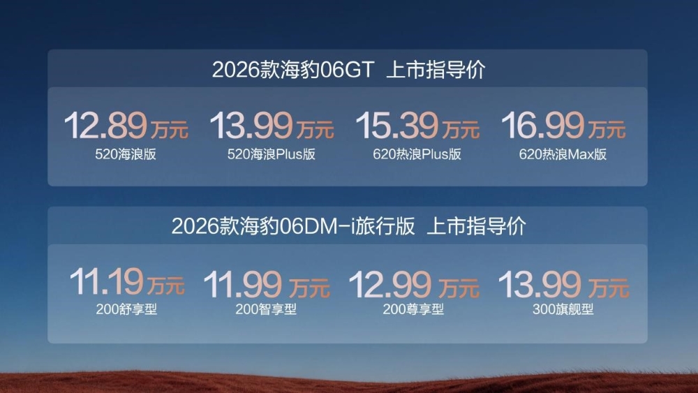 11.19万起！比亚迪新款海豹06双车型上市，搭载天神之眼5.0